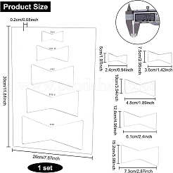 Акриловые шаблоны для пэчворка&nbsp;DIY-WH0188-64