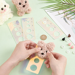 Акриловый измерительный инструмент для кукольных глаз TOOL-WH0155-110A-01