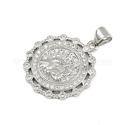 Латунные микро проложить кубического циркония подвески&nbsp;KK-P323-11H-P01