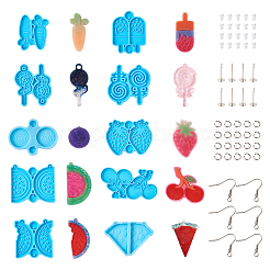 10 Uds. 10 moldes de silicona para pendientes diy de estilo&nbsp;DIY-CD0001-34