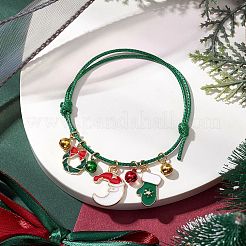 Bracelets à breloques en alliage d'émail&nbsp;BJEW-JB10836-02