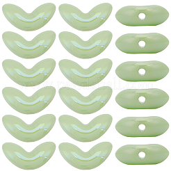 80 шт. прозрачных акриловых бусин с УФ-покрытием&nbsp;SACR-PA0001-17