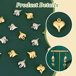 80 шт. подвески из нержавеющей стали 304 двух цветов&nbsp;STAS-HY0001-29