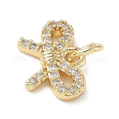 Латунные микро проложить кубического циркония подвески ZIRC-I356-05G-02