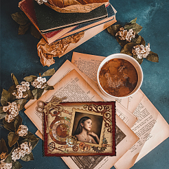 Винтажная тема штампа из углеродистой стали DIY-WH0309-2007