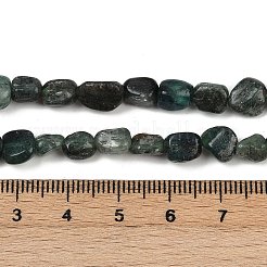 Естественный зеленый кварцевые нити бисера G-Q060-D13