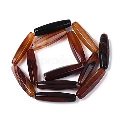 Окрашенные естественный агат бисер пряди&nbsp;G-T144-54A-01