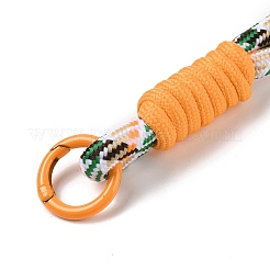 ナイロンコードバッグハンドル  合金スプリングゲートリング付き  バッグ交換用アクセサリー用  オレンジ  34.5x1.55cm&nbsp;AJEW-C035-04A