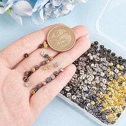 200 шт. 4-х цветные железные пуговицы на ножке FIND-GO0002-38