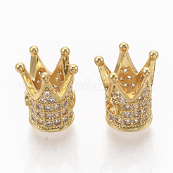 Стойки обшивки латунь кубического циркония бусы ZIRC-S034-02G