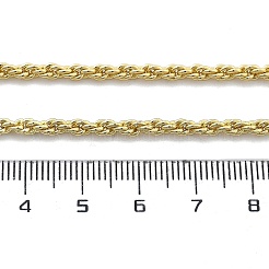 Ожерелья из латунной веревки толщиной 3 мм для мужчин и женщин NJEW-G160-10G