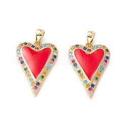 Латунные подвески из микро-паве ZIRC-Z019-45-NR