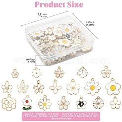 76pcs 19 styles de pendentifs en émail en alliage&nbsp;ENAM-FS0004-23