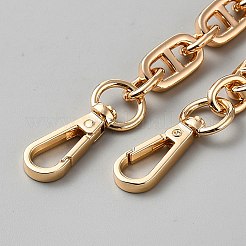 Chaînes de sac à main à maillons ovales en alliage de zinc&nbsp;FIND-WH0367-153KCG
