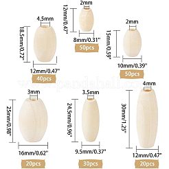 Незаконченные деревянные бусы&nbsp;WOOD-OC0001-64