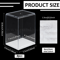 8 шт. ps пластиковые витрины для фигурок&nbsp;ODIS-FG0002-04B