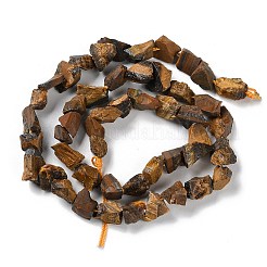 Сырой грубый натуральный тигр глаз бисер прядь G-B065-C05