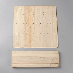 Деревянный дисплей серьги стенды&nbsp;EDIS-WH0021-57