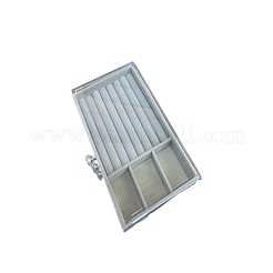 Пластиковый футляр-органайзер для украшений с 3 бархатным ящиком&nbsp;PW-WG81225-01