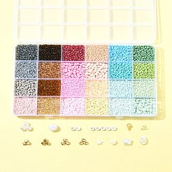 Наборы для самостоятельного изготовления бисерных бусинок из стекла DIY-FS0008-15