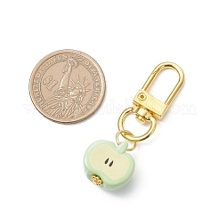 Подвесные украшения из непрозрачного акрила в виде яблока&nbsp;HJEW-JM04240-02