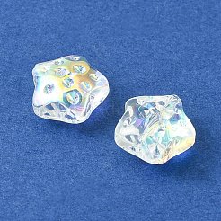 Прозрачный Electroplate стеклянные бусины&nbsp;GLAA-YW0003-19B