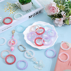 30 шт. УФ-покрытие непрозрачные акриловые бусины рамки PACR-SP0001-03