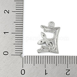 Латунные хрустальные стразы буквы звенья соединительные подвески&nbsp;KK-S395-06P-E