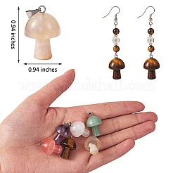 5 Stück natürliche Kirschblüten-Achat-Anhänger&nbsp;G-SZ00001-87D