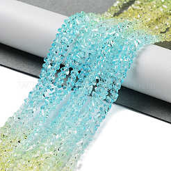 Прозрачные стеклянные бусины GLAA-H023-03A