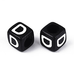 Начальные акриловые бусины с горизонтальной дырочкой&nbsp;OACR-ZX006-35D