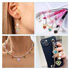 28шт 14 стиля стеклянные подвески со стразами ALRI-TA0001-17