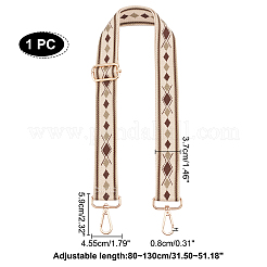 Регулируемый ремешок для сумки из хлопка с узором в виде ромбов FIND-WH0092-46