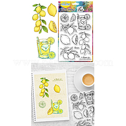 Klarsichtstempel aus PVC-Kunststoff&nbsp;DIY-WH0631-0722