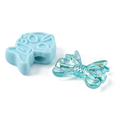 Непрозрачные и прозрачные акриловые бусины&nbsp;MACR-YW0002-01E