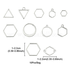 Подвески и звенья с открытой спиной из сплава&nbsp;PALLOY-YWC0002-01AS