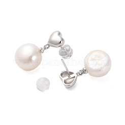 925 серьга-гвоздик из стерлингового серебра EJEW-H002-20P