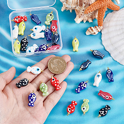 30 шт. фарфоровые подвески ручной работы&nbsp;PALLOY-GA00052