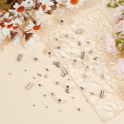 200 шт. 5 стиля 304 нержавеющая сталь разделительные бусины STAS-GO0001-06