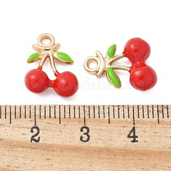 Pendentifs en laiton émaillé de style fruits écologiques&nbsp;X-KK-S507-07C-G