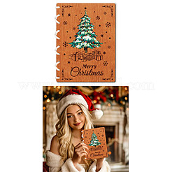 Деревянная книга с памятными открытками WOOD-WH0045-06