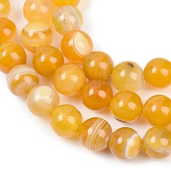 Натуральные полосатые агатовые / полосатые агатовые бусинки&nbsp;G-Z060-A01-C20