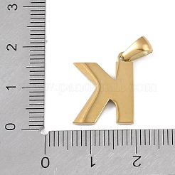 Подвески с алфавитом из натуральных белых ракушек STAS-M338-02G-K