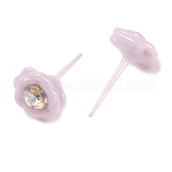 Гипоаллергенные серьги-гвоздики из биокерамики с цирконием и керамикой EJEW-C111-10C