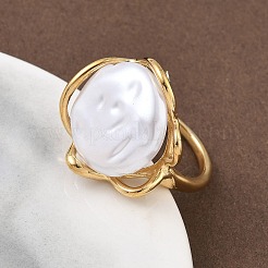 Нержавеющая сталь 304 с акриловыми кольцами для пальцев&nbsp;RJEW-Z118-10G