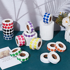 20 рулон самоклеящихся бумажных наклеек для подарков двух цветов&nbsp;DIY-GO0002-83