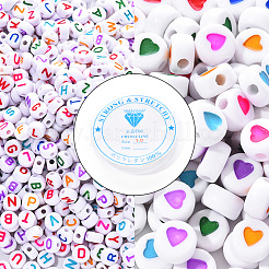 1000 шт. Непрозрачные акриловые бусины DIY-YW0002-10