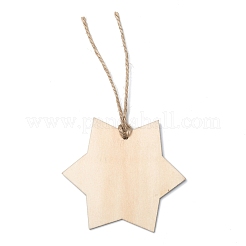 Décorations de grand pendentif en bois sur le thème de noël&nbsp;WOOD-L011-B05