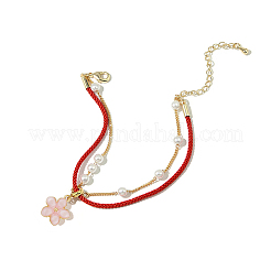 150 шт. 5-х цветные эмалевые подвески в форме цветка из сплава&nbsp;ENAM-DC0001-32