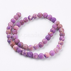 Fili di perle di diaspro imperiale naturale&nbsp;G-K232-8mm-01E